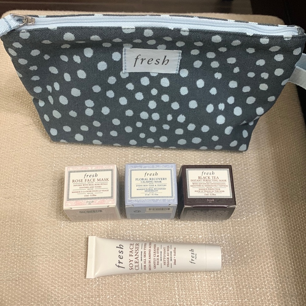 Fresh Set of Travel Sized Masks and Soy Face Cleanser